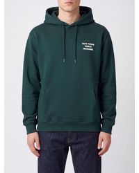 Drole de Monsieur - Cotton Hoodie With Slogan Print And Kangaroo Pocket - Lyst