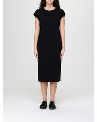 EA7 - Stretch Cotton T-Shirt Dress - Lyst