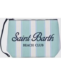 MC2 Saint Barth - Aline Striped Polyester Pouch - Lyst