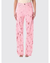 Haikure - Wide-Leg Distressed Denim Jeans - Lyst