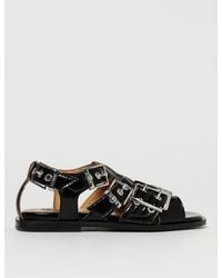 Ganni - Feminine Schnallensandalen - Lyst