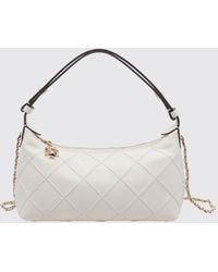 Tory Burch - Fleming Mini Matelassé Leather Shoulder Bag With Double T Logo - Lyst