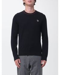 Paul Smith - Pullover Mit Rundhalsausschnitt Aus Merinowolle-Baumwoll-Mischung Mit Logo - Lyst