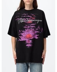 Balenciaga - Oversized Cotton T-Shirt With Contrast Logo Print - Lyst