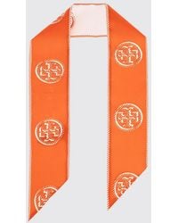Tory Burch - Logo Silk Scarf - Lyst