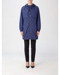 Semicouture - Parka Hasta La Rodilla De Tejido Técnico Con Capucha - Lyst