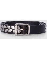 Lemaire - Stud Leather Belt - Lyst