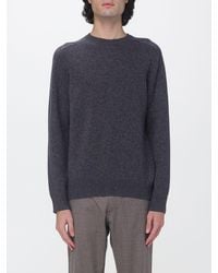 Luciano Barbera - Pure Cashmere Crewneck Jumper With A Slim Fit - Lyst