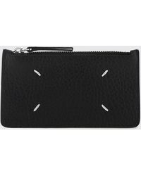 Maison Margiela - Four Stitches Hammered Leather Credit Card Holder - Lyst
