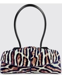 Jil Sander - Linea Animal Print Pony Hair Shoulder Bag With Tubular Handle - Lyst