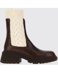 Jimmy Choo - Tamia Bicolour Leather Chelsea Boots With A Chunky Lug Sole - Lyst