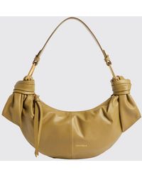 Coccinelle - Furoshiki Small Ruched Leather Bag - Lyst