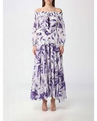 Samantha Sung - Eden A-Line Floral Print Cotton Midi Dress - Lyst
