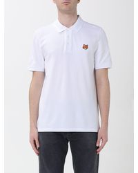 Maison Kitsuné - Maison Kitsun&Eacute Cotton Polo Shirt With Logo - Lyst