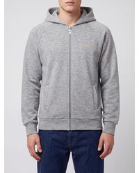 Gcds - Cotton Zip-Up Hoodie With Contrast Logo - Lyst