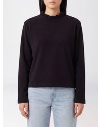 Repetto - Long-Sleeved Cotton T-Shirt With A Ruffled Collar - Lyst