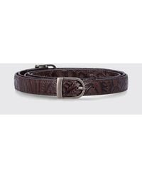 Low Classic - Two Way Buckle Leather Belt - Lyst
