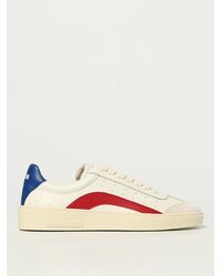 DSquared² - Weiße Schnürsneaker Runde Spitze - Lyst
