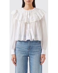 Chloé - Chlo&Eacute Cotton Shirt With Ruffles - Lyst