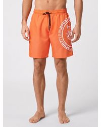 Philipp Plein - Nylon Swim Trunks With Contrasting Logo And Drawstring - Lyst
