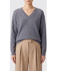 Valentino Garavani - V-Neck Pure Cashmere Jumper With Dropped Shoulders - Lyst