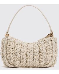 Twinset - Liliane Crochet Shoulder Bag With Chain Mail Appliqués - Lyst