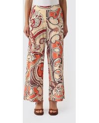 Maliparmi - Printed Jersey Wide Leg Trousers - Lyst