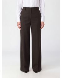PT Torino - Wide Leg Virgin Wool Trousers With Mid-Rise Waist And Slash Pockets - Lyst