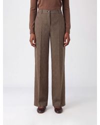 P.A.R.O.S.H. - P.A.R.O.S.H. Riley Prince Of Wales Check Wool Wide-Leg Trousers - Lyst