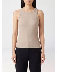 Circolo 1901 - Ribbed Stretch-Cotton Crew-Neck Tank Top For Everyday Wear - Lyst