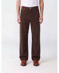 DUNST - Wide-Leg Corduroy Trousers With 5-Pocket Design - Lyst