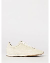 TOTEME - Flex Quilted Suede Sneakers - Lyst