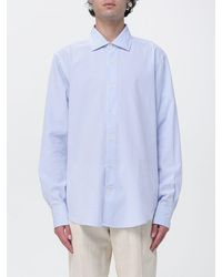 MC2 Saint Barth - Striped Linen Blend Shirt - Lyst