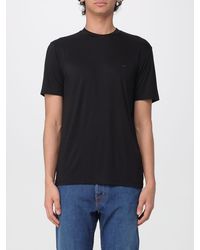 Emporio Armani - Basic Silk Blend T-Shirt - Lyst