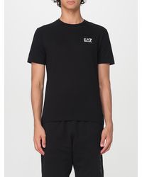 EA7 - Cotton T-Shirt With Logo - Lyst