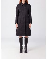 Gucci - Abrigo De Botonadura Sencilla En Tejido Gg Supreme Hasta La Rodilla - Lyst