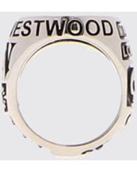 Vivienne Westwood - Lancelot Orb Logo Metal Ring - Lyst