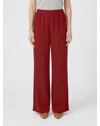 Max Mara - Stretch Silk Palazzo Trousers - Lyst