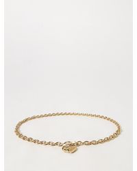 Chloé - Chlo&Eacute -Tone Brass Necklace With Heart-Shaped Pendant - Lyst