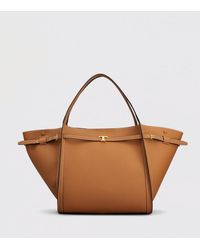 Tod's - Medium Grained Leather Shopping Bag - Lyst