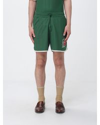Drole de Monsieur - Cotton Blend Shorts With Floral Embroidery - Lyst