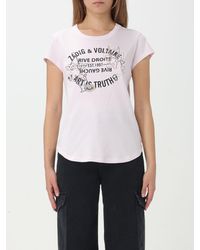 Zadig & Voltaire - T-shirt in jersey con logo - Lyst
