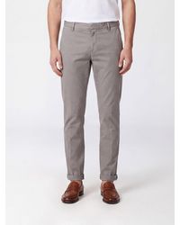 Dondup - Gaubert Slim Fit Mid-Rise Velvet Chino Trousers - Lyst