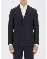 Tagliatore - Double Breasted Blazer - Lyst