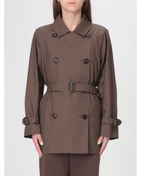 Max Mara - The Cube Double Breasted Cotton Trench Coat Max Mara - Lyst