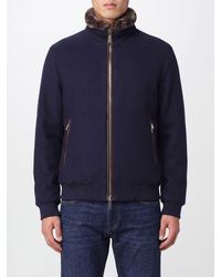 Moorer - Bellati Wool And Cashmere Bomber Jacket With Fur Collar - Lyst