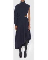 Alaïa - Asymmetric Virgin Wool Dress - Lyst