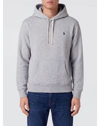 Polo Ralph Lauren - Cotton Hoodie With Iconic Embroidered Pony Logo - Lyst