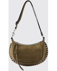 Isabel Marant - Oskan Moon Suede Crossbody Bag With Studs - Lyst