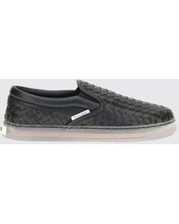 Bottega Veneta - Intrecciato Leather Slip-On Sneakers - Lyst